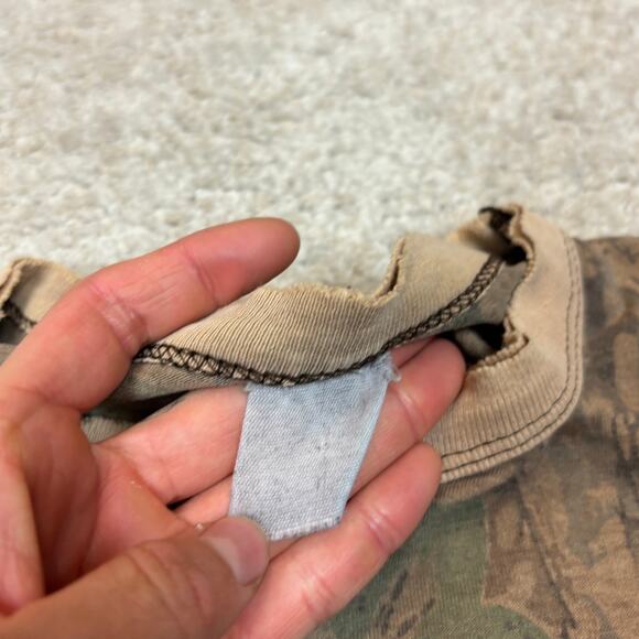 Vintage Real Tree Camo Single Stitch Distressed T Shirt Men's XL - Picture 6 of 11